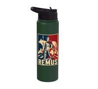 Ancient Rome Wolf Warrior Remus Legend Hero Stainless Steel Insulated Water Bottle