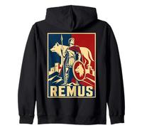 Ancient Rome Wolf Warrior REMUS Legend Hero Zip Hoodie