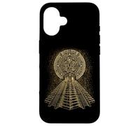 Ancient Sacred Mayan Aztec Calendar Pyramid Geometry Case for iPhone 16