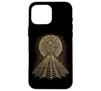 Ancient Sacred Mayan Aztec Calendar Pyramid Geometry Case for iPhone 16 Pro Max