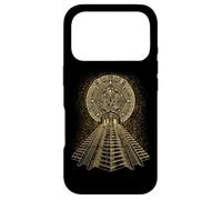Ancient Sacred Mayan Aztec Calendar Pyramid Geometry Case for iPhone 17 Pro
