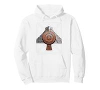 Ancient Sacred Mayan Aztec Calendar Pyramid Geometry Pullover Hoodie