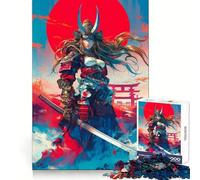 Ancient Samurai Heroine Jigsaw Puzzles for Adults 1000 Memory Training Time Well Spent Precise Edges Best Gift (50x75cm)