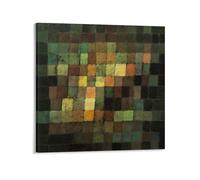 Ancient Sound, Abstract on Black Paul Klee Posters Canvas Poster Wall Art Picture Prints Hanging Photo Decor Home Posters Artworks 28x28inch(70x70cm)