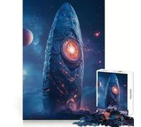 Ancient Space Monolith 1000 Pieces Jigsaws Adults Puzzles Gifts Intellect Fun Soothing Hobby Exact Edges Memorable Gift (50x75cm)