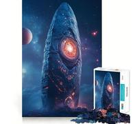 Ancient Space Monolith Adult Jigsaw1000 Pieces Cognitive Boost Game No Gap Tight Fitting Design Birthday Gift Brain Teaser Toy (50x75cm)