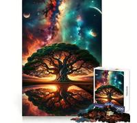 Ancient Space Tree Jigsaw Puzzle for Teenagers 1000 Pieces Brain Teasing Pleasant Leisure Smooth Edges Ideal Xmas Gift (38x52cm)