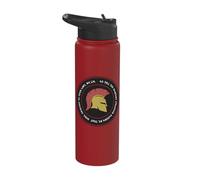 Ancient Spartan Epitaph Battle of Thermopylae Stainless Steel Insulated Water Bottle