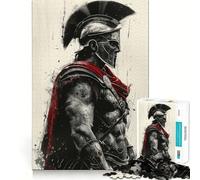 Ancient Spartan Warrior 1000 Piece Puzzle For Adults Problem Solving Toy Professional Grade Cutting Relaxing Indoor Group Activity (50x75cm)