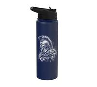 Ancient Spartan Warrior Helmet Historic Battle Stainless Steel Insulated Water Bottle