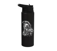 Ancient Spartan Warrior Helmet Historic Battle Stainless Steel Insulated Water Bottle