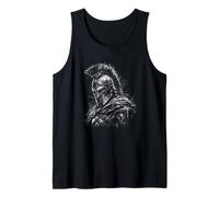 Ancient Spartan Warrior Helmet Historic Battle Tank Top