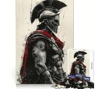 Ancient Spartan Warrior Jigsaw 1000 Pieces for Teenagers Mind Power Quiet Enjoyment Uniform Edges Holiday Treat (38x26cm)