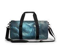 Ancient Spirit Woman with Swings on Waves Travel Gym Bag for Women Men Cylindrical Duffle Bag Sport Workout Bag with Shoulder Strap