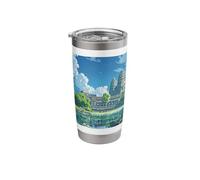 Ancient Splendor: Angkor Wat Stainless Steel Insulated Tumbler