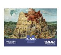 Ancient Step Tower 1000 Piece Jigsaw Puzzle Paper for Adults Historical Architecture Art Style Relaxing Focus 70x50cm/1000pcs