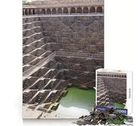 Ancient Stepwell Architecture Jigsaws 1000 Pieces for Teenagers Mind Clarity Peaceful Fun Perfect Lock Seasonal Gift (38x26cm)
