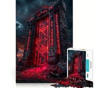 Ancient Stone Gateway 1000 Piece Jigsaws for Adults Think Training Play Tight Lock No Loose Pieces Unique Gift for Stress Relief (38x26cm)