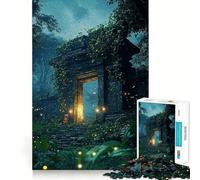 Ancient Stone Gateway Adults 1000 Piece Jigsaw Puzzle Think Exercise Game Zero Gap Bonding Activity for Loved Ones (50x75cm)
