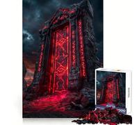Ancient Stone Gateway Jigsaw 1000 Pieces for Adults Cognitive Recall Peaceful Escape Sharp Cut Seasonal Gift (50x75cm)