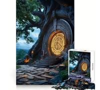 Ancient Stone Gateway Teenagers Puzzles 1000 Piece Jigsaws Memory Boost Unwind Easily (38x26cm)
