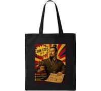 Ancient Strategy and Military Wisdom Natural Cotton Tote Bag Black