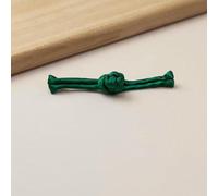 Ancient Style Cheongsam Tray Buckle a Word Buckle Hanfu Tang Suit Button Accessories New China Accessories,Own Needle and Thread-Dark-Green-Ten-Pieces