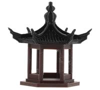 Ancient Style Pavilion Miniature Model Plastic Decor for Tabletop Display