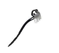 Ancient Style Tassel Crescent Hairpin Chinese Style Wooden Hairpin Hanfu Hairpin