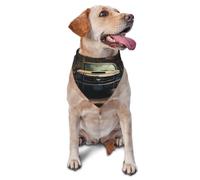 Ancient Supercar Printed Graphic Pet Triangle Scarf For Dogs & Cats, Adjustable Cute Pet Bandana For & Photo Shoots