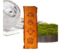 Ancient Symbols Board- Tabletop Decoration | Engraved Wooden Panel, Accounts Of Creation And Jesus Among Native Americans, For Homeowners Collectors Home Office Apartment Living Room Bedroom Entrywa