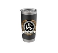 Ancient Syracuse Symbol Greek History Stainless Steel Insulated Tumbler