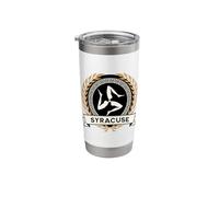 Ancient Syracuse Symbol Greek History Stainless Steel Insulated Tumbler