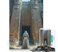 Ancient Temple Entrance 1000 Piece Jigsaw Puzzles Memory Train Fun Smooth Burr Free Surface Entertaining Challenge for Spare Time (38x52cm)