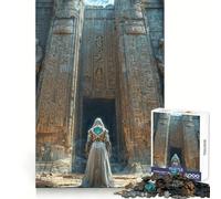 Ancient Temple Entrance 1000 Teenager Pieces Jigsaw Puzzle Brain Development Unwind Easily Clean Join Warm Xmas Gift (50x75cm)