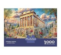 Ancient Temple in Flowers 1000 Piece Jigsaw Puzzle Bundle Historical Landscape Classic Jigsaw Puzzle Thick Cardboard Teen Puzzle Fans 12-18 Logic Skill After-School Party Game Best Gift Lovers 38x26cm