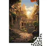 Ancient Temple Jigsaw Puzzle for Adults, 1000 Pieces, 52x38cm/1000pcs, Screen-Free Leisure, Weekend Downtime And Time at Home