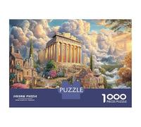 Ancient Temple Landscape 1000 Pc Eco-Friendly Paper Premium Jigsaw Puzzle for Adults Educational Decompression Game Wall Decoration Gift Idea 52x38cm/1000pcs