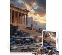 Ancient Temple Ruins at Sunset 1000 Piece Jigsaw Puzzles for Adults Jigsaw Mental Sharpness Quiet Enjoyment Smooth Edges Heartfelt Gift (38x26cm)