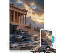 Ancient Temple Ruins at Sunset Adults 1000 Piece Jigsaw Puzzle Focus Memory Game Zero Gap Compact Fun for Family Game Time (50x75cm)