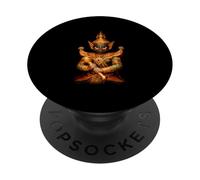 Ancient Thailand Yaksha Demon with Temple Spirit PopSockets Adhesive PopGrip