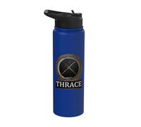 Ancient Thrace Rhomphaia Thracian Symbol Stainless Steel Insulated Water Bottle