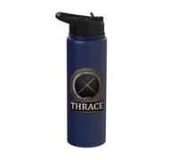 Ancient Thrace Rhomphaia Thracian Symbol Stainless Steel Insulated Water Bottle