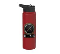 Ancient Thrace Rhomphaia Thracian Symbol Stainless Steel Insulated Water Bottle