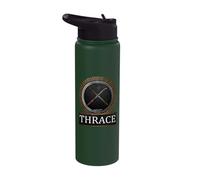 Ancient Thrace Rhomphaia Thracian Symbol Stainless Steel Insulated Water Bottle