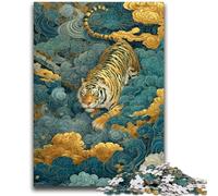 Ancient Tiger 1000 Piece Jigsaw Puzzles,Challenging To Complete But Fun And Humorous Birthday Present,Gifts,Wall Art (38x26cm)