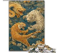 Ancient Tiger 1000 Piece Jigsaw Puzzles for Teenagers, Challenging Game And Family Play Birthday Present, Gifts, Wall Art (26x38cm)
