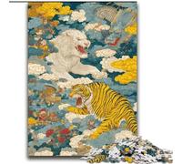 Ancient Tiger Jigsaw Puzzles for Teenagers 2000 Piece Puzzle, Classic Educational Games Beautiful Decoration (70x100cm)