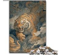 Ancient Tiger Puzzles 1000 Pieces for Adults, Toys Educational Games Stress Relieving Secret Santa Gifts for And Age 14 (size 50x75cm)