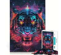 Ancient Tiger Ritual 1000 Piece Jigsaws for Adults Mind Train Fun Premium Laser Cut Quality Relaxing Indoor Group Activity (50x75cm)